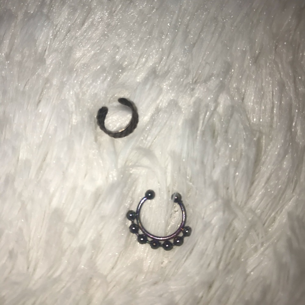 Nose ring and ear cuff
